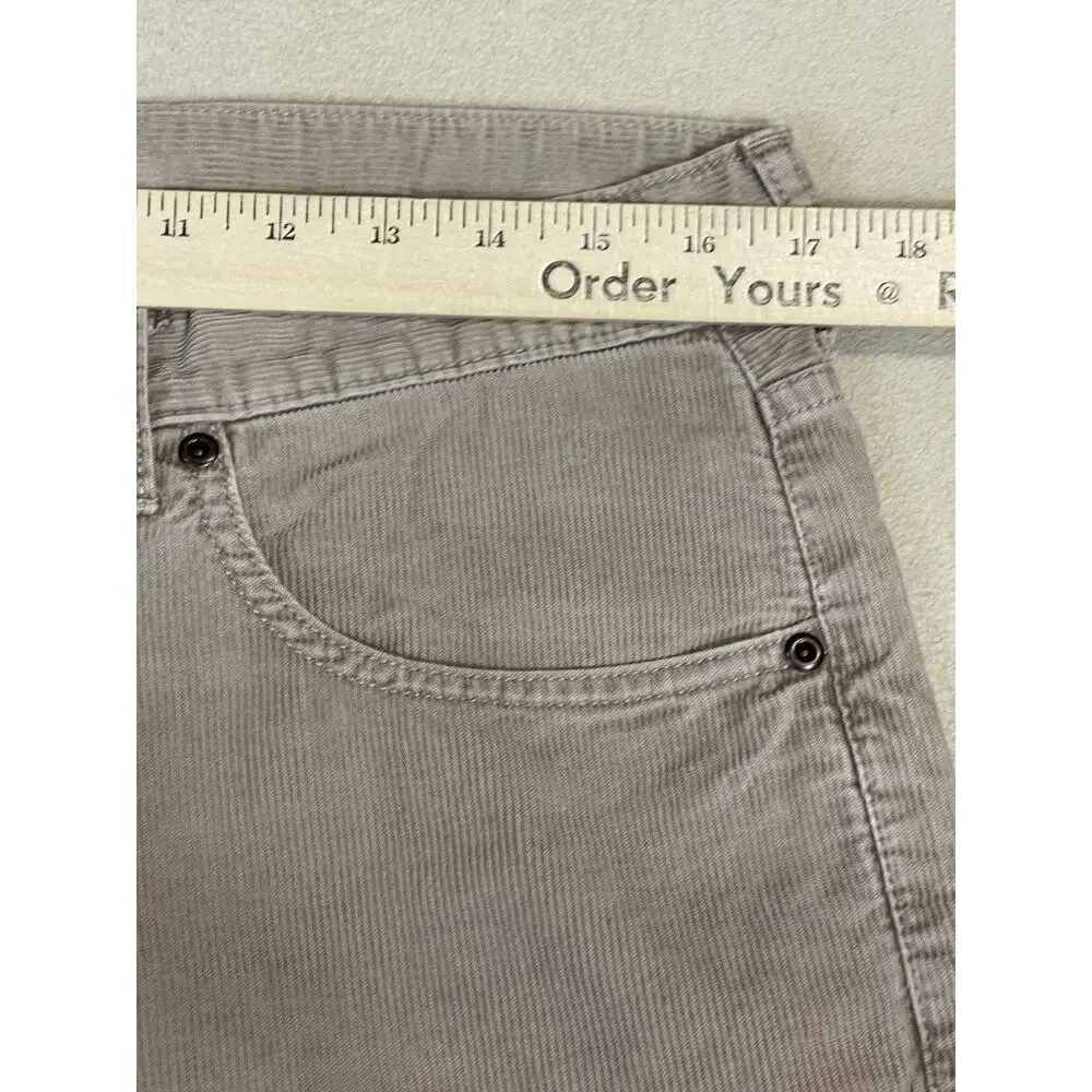 J. Crew Pants‎ Jeans 33x30 Brown Corduroy Straight Leg Regular Fit Mid Rise